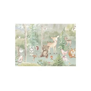 Mural dziecięcy Bambi leśna polana 400 x 280 cm - Fototapety - miniaturka - grafika 1
