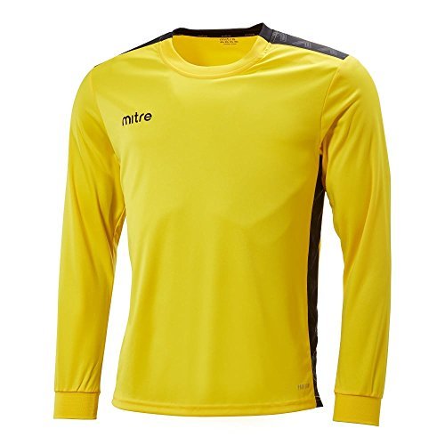 Mitre Męska koszulka piłkarska z długim rękawem Match Day żółty żółty/czarny X-Large/46-48 Inch