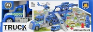 Samochody i pojazdy dla dzieci - Mega Creative AUTO CIEZAR TRANSPORTER AKC POLIC 41X14X9 MC 36 - miniaturka - grafika 1