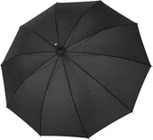 Parasole - Parasol Hr.Carbonsteel Long w kropki czarny - miniaturka - grafika 1