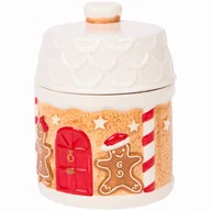 Pojemniki kuchenne - Świąteczny pojemnik do przechowywania okrągły domek z piernika Ginger - miniaturka - grafika 1