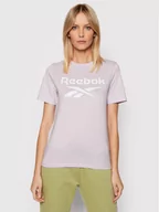 Koszulki sportowe damskie - Reebok T-Shirt HE5402 Fioletowy Regular Fit - miniaturka - grafika 1