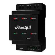 Systemy inteligentnych domów - Shelly 3-kanałowy przekaźnik Pro 3 WIFI - miniaturka - grafika 1