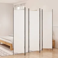 Parawany - Lumarko Parawan 5-panelowy, biały, 250x200 cm, tkanina! - miniaturka - grafika 1