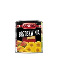 Zdrowa żywność - Brzoskwinie połówki SANDRA 2600g - miniaturka - grafika 1