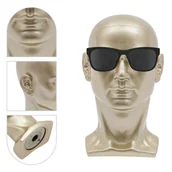 Manekiny wystawowe - Obwód głowy manekina 50 cm Model głowy mężczyzny Wyświetlacz głowy (szampańskie złoto) - miniaturka - grafika 1