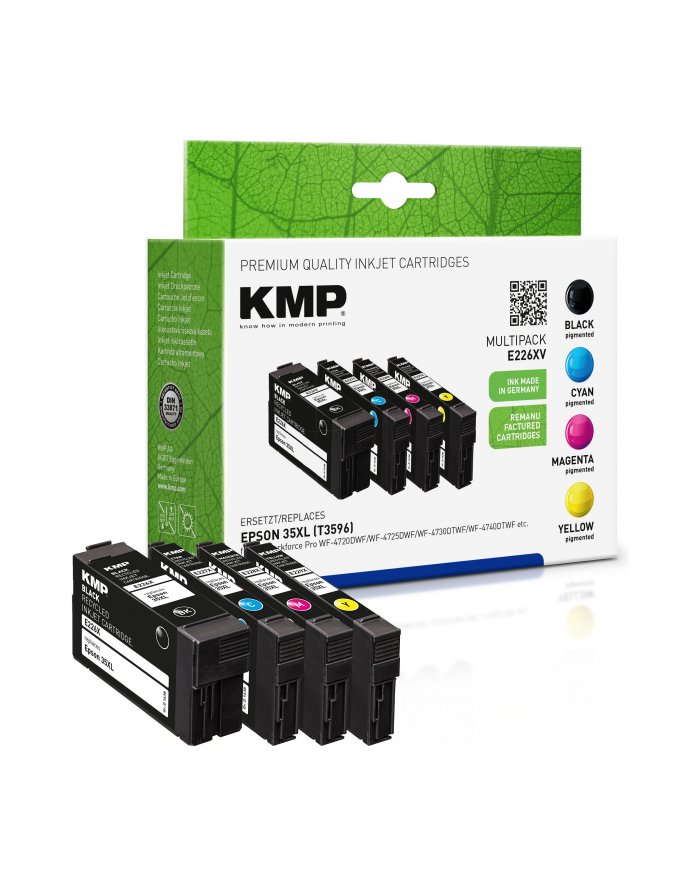 KMP E226XV multipak BK/C/M/Y kompatybilny z Epson T 3596 XL 1638,4005