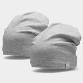 Czapki damskie - 4F, Czapka zimowa, HJZ22-JCAD001 27M, szary, one size - miniaturka - grafika 1