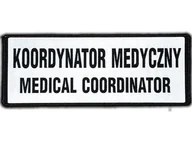 Odzież medyczna - Emblemat Koordynator Medyczny Medical Coordinator Odblaskowy Na Rzepie 13 X 5 Cm Nowy - miniaturka - grafika 1