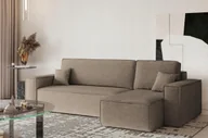 Narożniki - Sofa w kształcie L BEST narożnik tkanina Neve brązowy prawy - miniaturka - grafika 1
