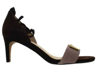 Sandały damskie - Clarks, Sandały damskie, Amali Onyx Dark Combi, rozmiar 39 1/2 - miniaturka - grafika 1