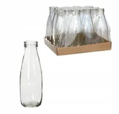 Wazony i flakony - Szklany wazon 21 cm butelka 500ml mleko - miniaturka - grafika 1