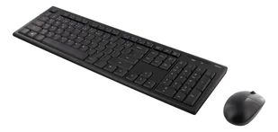 Deltaco TB-114-LT klawiatura Dołączona myszka Uniwersalne RF Wireless Łotewski Czarny TB-114-LT TB-114-LT - Myszki - miniaturka - grafika 1