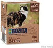 Mokra karma dla kotów - BOZITA Kawałki w galaretce z mięsem łosia 370g - miniaturka - grafika 1