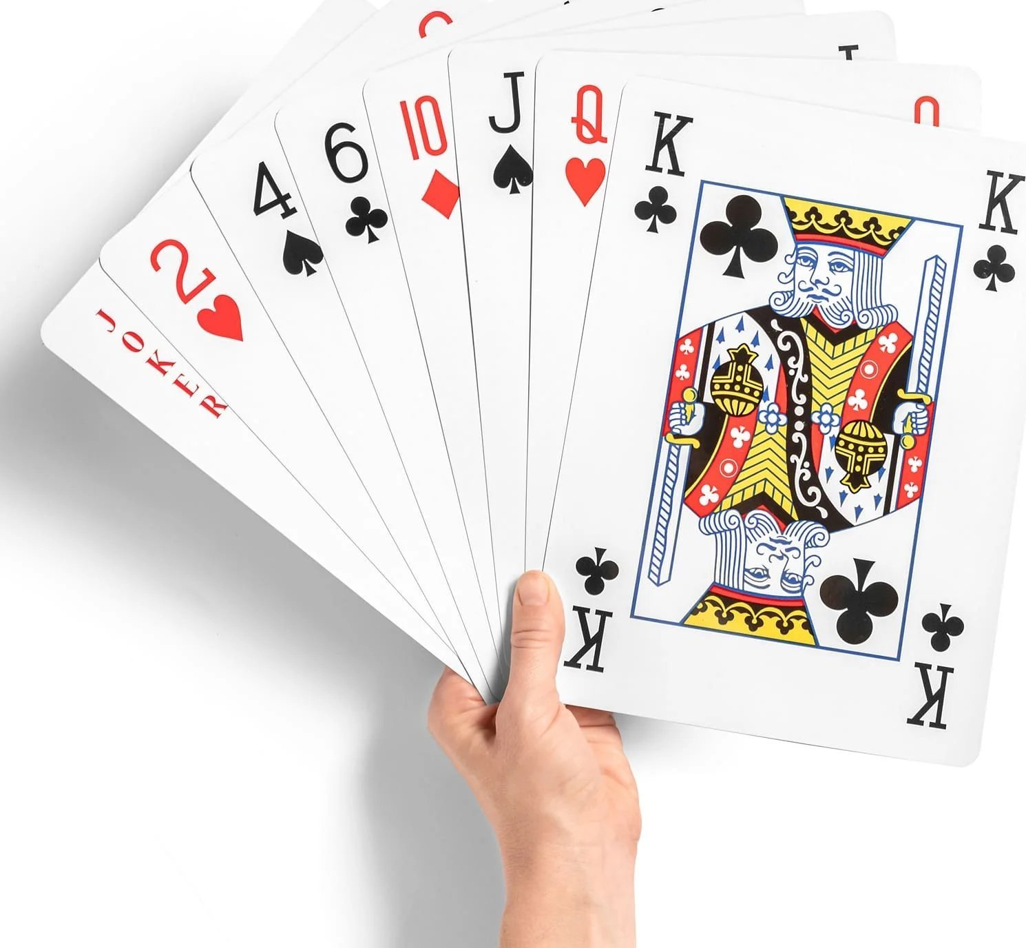 Gadget Master Mega Karty Do Gry XXL - Wielkość A4, Cała Talia 54 szt.