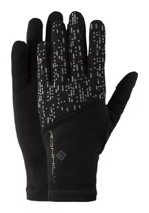 RONHILL Rękawiczki biegowe NIGHTRUNNER GLOVE czarne - Rękawiczki sportowe męskie - miniaturka - grafika 1