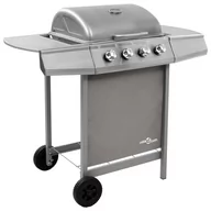 Grille gazowe - Grill gazowy z 4 palnikami, srebrny - miniaturka - grafika 1