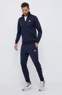 adidas dres męski kolor granatowy - Dresy męskie - miniaturka - grafika 1