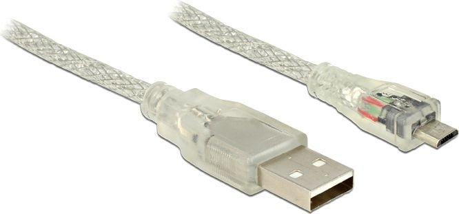 Kabel USB Delock USB-A - 5 m Przezroczysty 83903