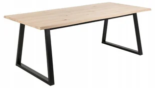 Stół Dla 8 Osób Malika dąb bielony 100x220x75cm - Stoły - miniaturka - grafika 1