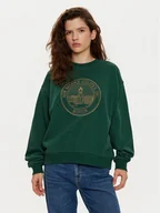 Bluzy damskie - New Balance Bluza WT43553 Zielony Oversize - miniaturka - grafika 1