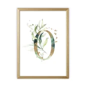 Ramki na zdjęcia - Ramka drewniana na zdjęcia na dyplom A4 Złota 21x30 cm - miniaturka - grafika 1