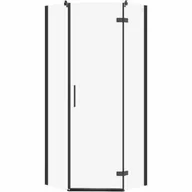 Kabiny prysznicowe - Cersanit S160-011 KABINA PRYSZNICOWA PIĘCIOKĄTNA JOTA CZARNA 80X80X195 PRAWA TRANS - miniaturka - grafika 1