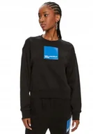 Bluzy damskie - KARL LAGERFELD DAMSKA BLUZA CZARNA Z LOGO XL J7A - miniaturka - grafika 1