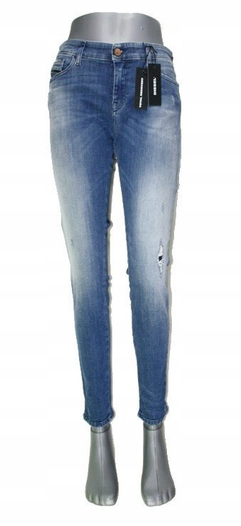 Damskie jeansy Diesel Slandy -084MU-00SXJN- wyszczupl.rurki oryg. - W33/L32