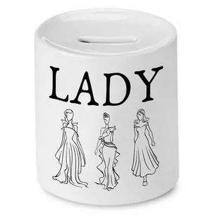 SKARBONKA DLA DZIEWCZYNY LADY PREZENT z Nadrukiem ze Zdjęciem - Skarbonki - miniaturka - grafika 1