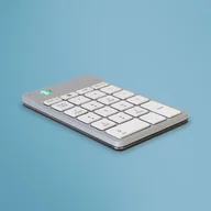 Klawiatury - R-Go Tools Klawiatura numeryczna R-Go Numpad Break, ergonomiczna klawiatura numeryczna z oprogramowaniem pauzy, Bluetooth, biała - miniaturka - grafika 1