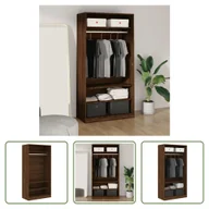 Szafy - The Living Store Szafa Brązowy dąb 100x50x200 cm Materiał drewnopochodny - miniaturka - grafika 1