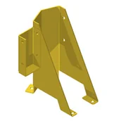 Wyposażenie miejsc publicznych - Stalowa osłona z uchwytem na belkę ochronną - miniaturka - grafika 1