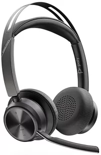 Poly Voyager Focus 2 UC USB-A LS bezprzewodowy stereofoniczny zestaw słuchawkowy DECT z USB-A, bez stacji ładującej - Akcesoria do telefonów stacjonarnych - miniaturka - grafika 1