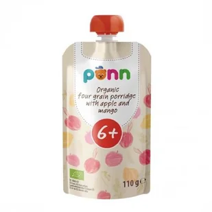 SALVEST PÕNN BIO Kaszka zbożowa z mango i jabłkiem, 110g - Desery dla dzieci - miniaturka - grafika 1