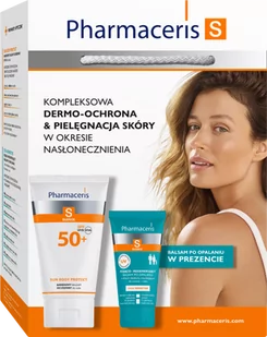 PHARMACERIS S Zestaw Kompleksowa Dermo-Ochrona & Pielęgnacja Skóry Sun Body Protect Barierowy Balsam Ochronny Do Ciała - 150ml + Cica Sensitive Kojąco – Regenerujący Balsam Po Opalaniu o Silnym Działaniu Nawilżającym Do Twarzy i Ciała - 50ml - Zestawy kosmetyków damskich - miniaturka - grafika 1