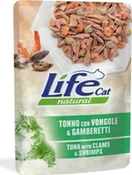 Mokra karma dla kotów - Life Pet Care LIFE CAT sasz.70g TUNA + CLAMS + SHRIMPS /30 - miniaturka - grafika 1