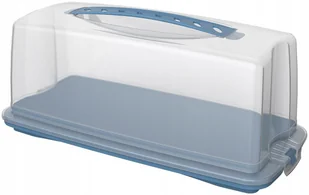 PATERA POJEMNIK NA TORT CIASTO Z KLOSZEM ROTHO FRESH 36 X 16,5 CM NIEBIESKI - Pojemniki kuchenne - miniaturka - grafika 1