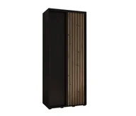 Szafy - Szafa przesuwna Garderoba SAPPORO 1 100 gł. 45 czarny/czarny - miniaturka - grafika 1