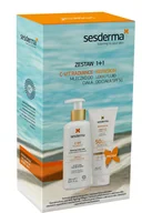 Zestawy kosmetyków damskich - Sesderma Zestaw Dermokosmetyków, C-Vit Radiance Mleczko + Repaskin Light Fluid SPF50 - miniaturka - grafika 1