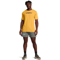 Spodnie sportowe męskie - Męskie spodenki treningowe Under Armour Project Rock Heavyweight Tools Of The Trade Shorts - zielone - UNDER ARMOUR - miniaturka - grafika 1