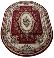 Dywany - Bordowy dywan owalny w klasycznym stylu T6-H07 - miniaturka - grafika 1