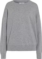 Bluzy damskie - BRAX Damska bluza w stylu Liz Sweat Knit, szary (Silver 07), 36 - miniaturka - grafika 1