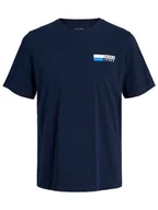 Koszulki męskie - Jack & Jones Koszulka w kolorze granatowym - miniaturka - grafika 1