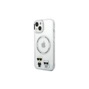 Etui i futerały do telefonów - Karl Lagerfeld KLHMP14XHKCT iPhone 14 Pro Max 6,7" hardcase przeźroczysty/transparent Karl & Choupette Aluminium Magsafe - miniaturka - grafika 1