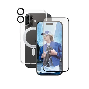 PanzerGlass CARE by Feature 3-in-1 Ceramic Bundle iPhone 16 pokrowiec na telefon komórkowy Przezroczysty - Etui i futerały do telefonów - miniaturka - grafika 1