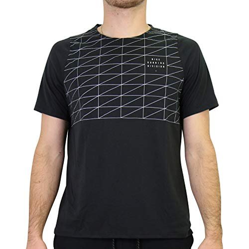 Nike Męski T-shirt Dv Rise 365 Gx Flsh czarny czarny/odblaskowy srebrny L