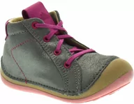 Buty dla dziewczynek - Trzewiki dziecięce Renbut 13-1513 Srebrne - miniaturka - grafika 1