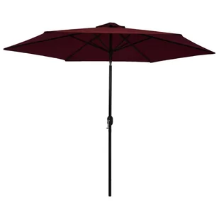 vidaXL Parasol ogrodowy na metalowym słupku, bordowy, 300 cm vidaXL - Parasole ogrodowe - miniaturka - grafika 1