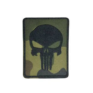 Patch Punisher moro z nożem survivalowym w karcie 76mm x 100mm - Odzież taktyczna i umundurowanie - miniaturka - grafika 1